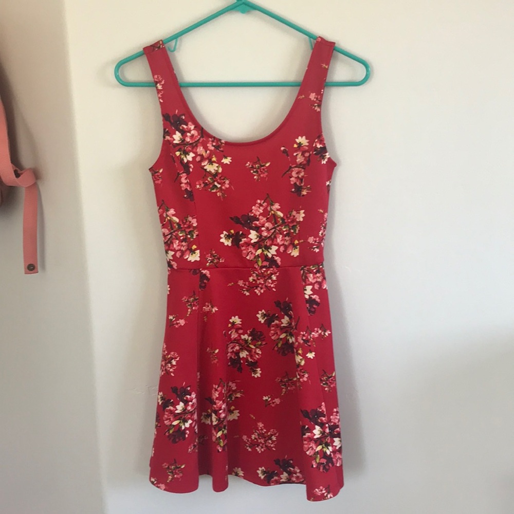 Red Cherry Blossom Dress